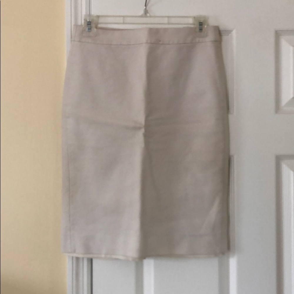 Cream No. 2 Pencil style J. Crew skirt